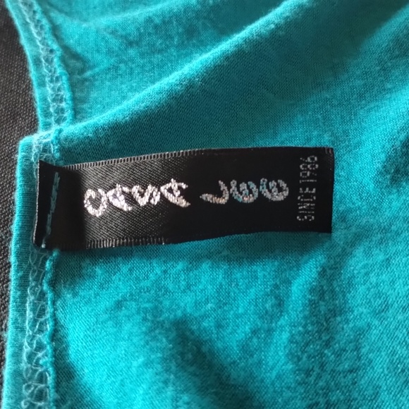Turquoise sleeveless Jersey by Cassa Lee 100% Rayon Size Large - Picture 2 of 7